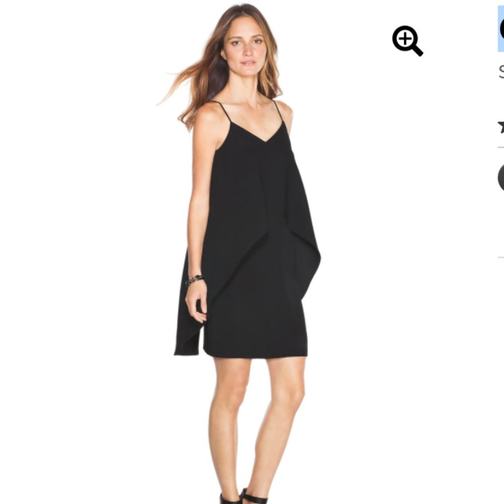 WHBM Cutaway Tiered Slip Dress Size 0